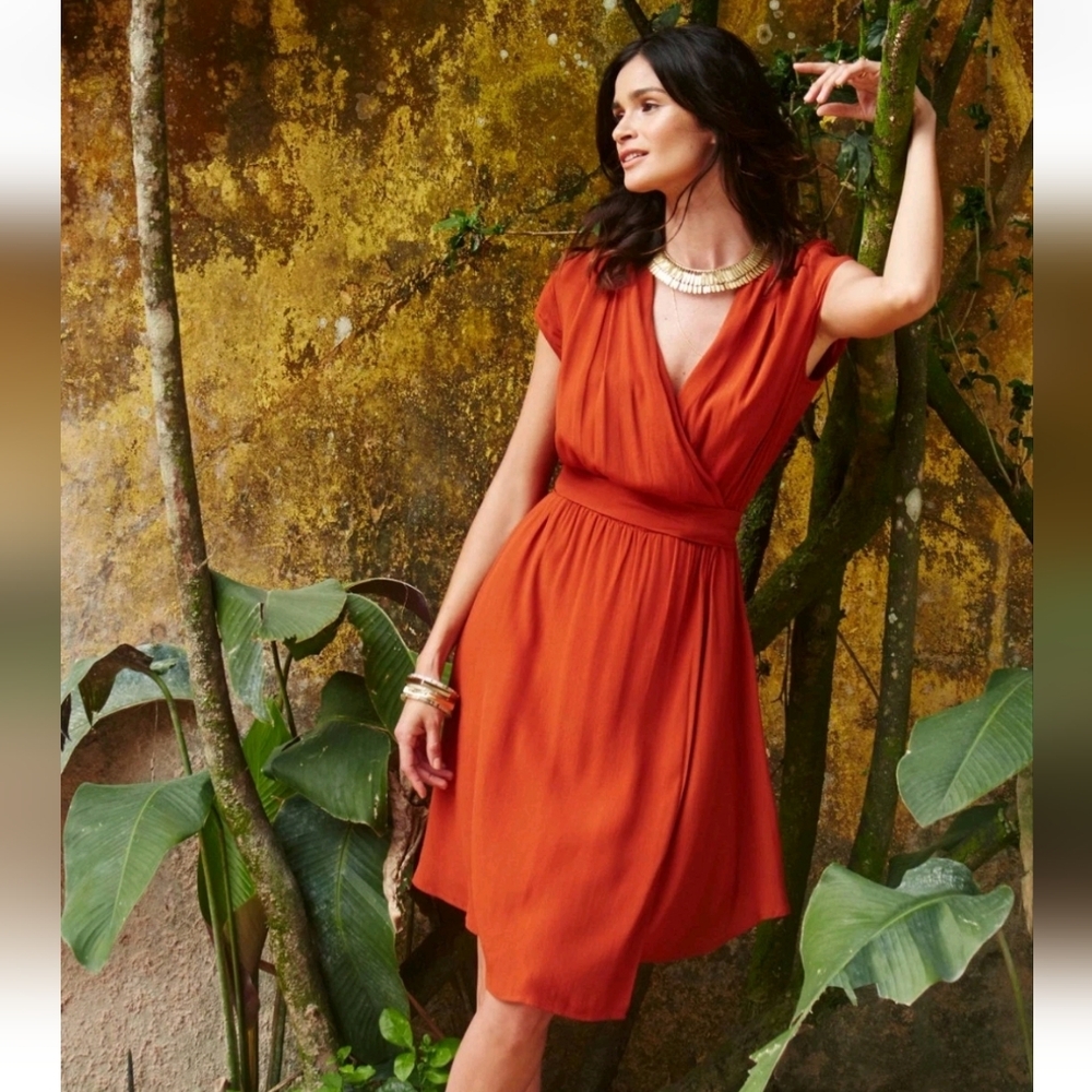 Maeve Orange Mini Dress